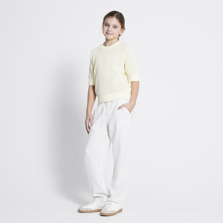 Crochet knit tee "Viola star"